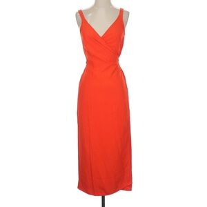 Everlane Orange Wrap Dress